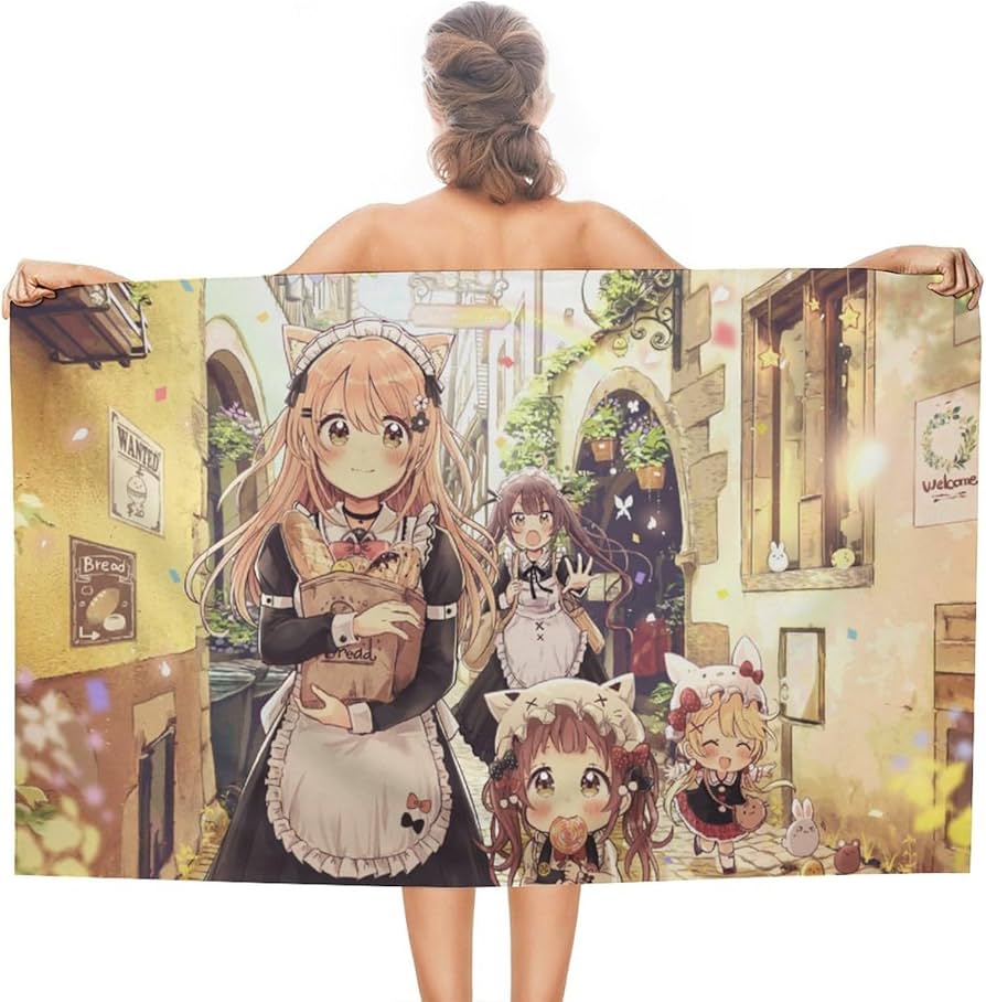 Amazon｜アニメバスタオル 超吸収性フェイスタオル上品肌触り アニメ