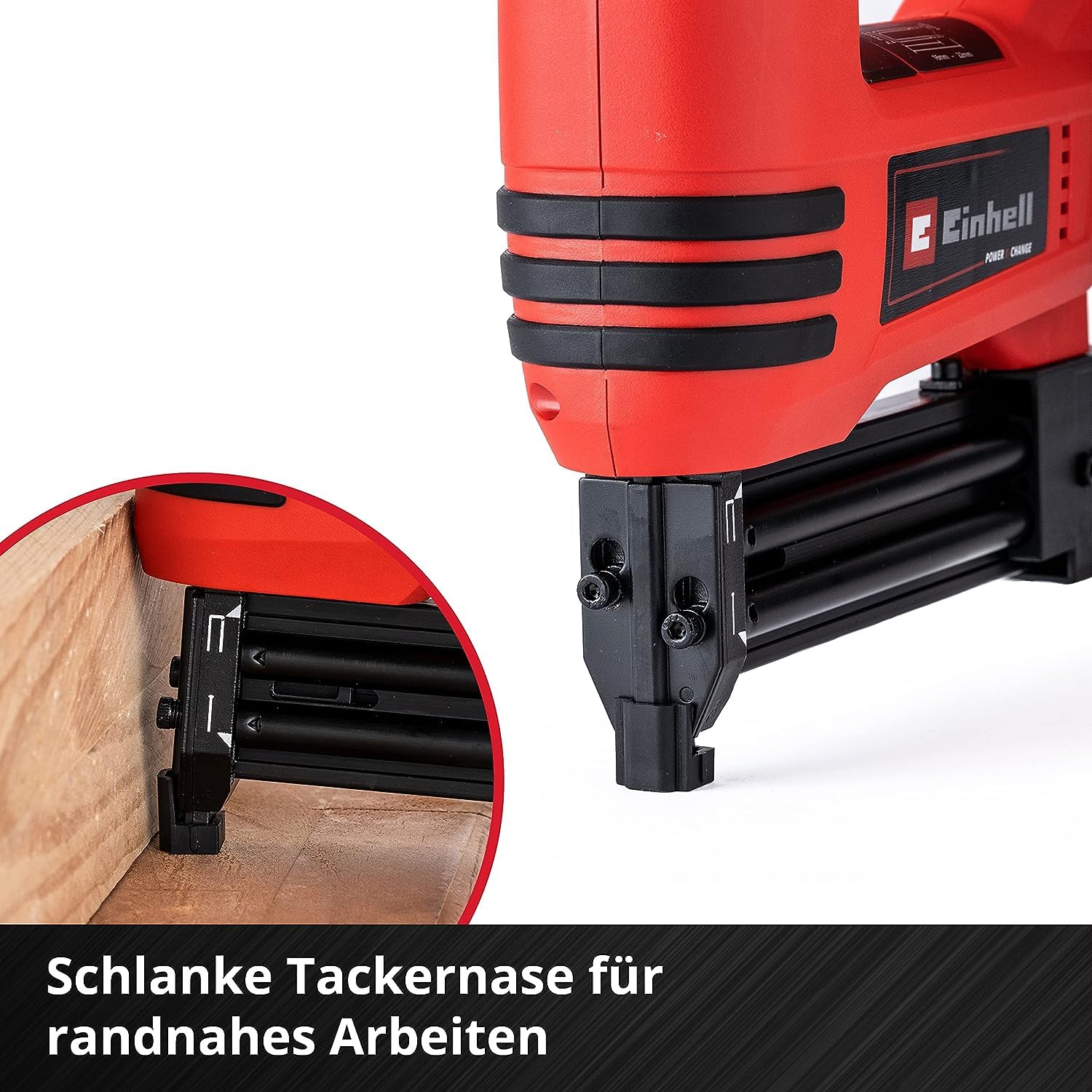Einhell Akku-Nagler TE-CN 18 Li - Solo Power X-Change (Li-Ion, 18V, Tacker und Nagelpistole, max. 20 Schuss pro Minute, inkl. 300 Nägel und 300 Klammern, ohne Akku, ohne Ladegerät)