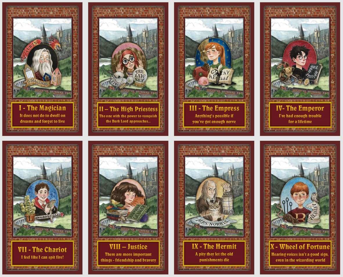 Generic Wizard World Jeu de cartes de tarot inspirées du film 78 cartes de tarot