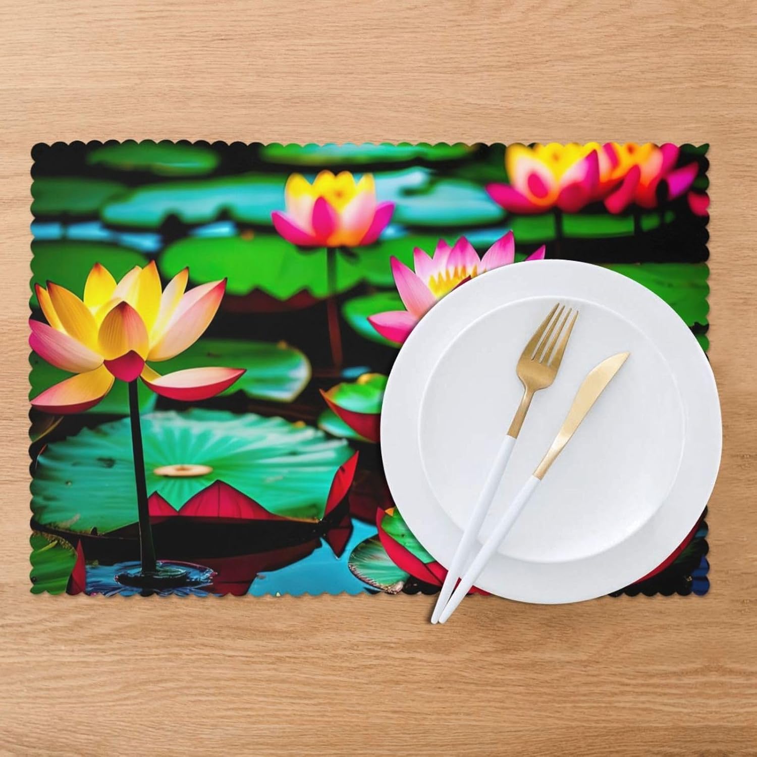 Fotor-Ai-20230806154556_1 Decorative Dining Table Placemat Set-Insulated Dining Mats,Avoid Moving,Reusable Placemats