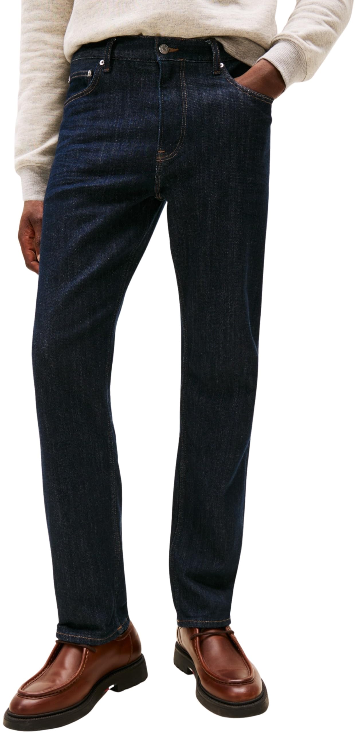 Tommy Hilfiger Men’s Regular Mercer Straight Leg Jeans, Blue (Adams Rinse), 36W/34L