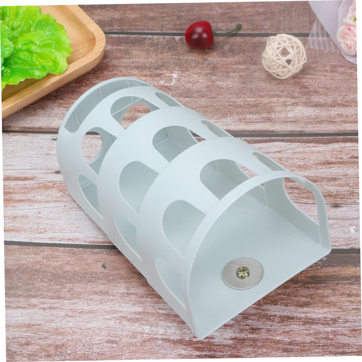 VANZACK 3piezas Comedero De Plástico para Conejos y Aves Base Fija Alimentador Práctico para Roedores y Chinchillas Color Aleatorio