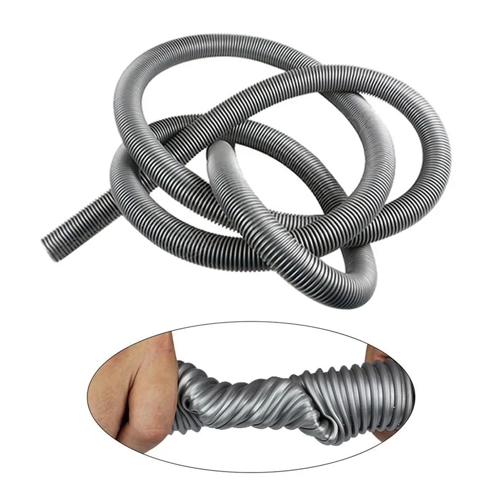 Manguera de aspiradora de 3 metros/5m, manguera Flexible Universal for aspiradora, manguera extendida con rosca de diámetro interior, manguera corrugada EVA de 32mm(Black-5m)