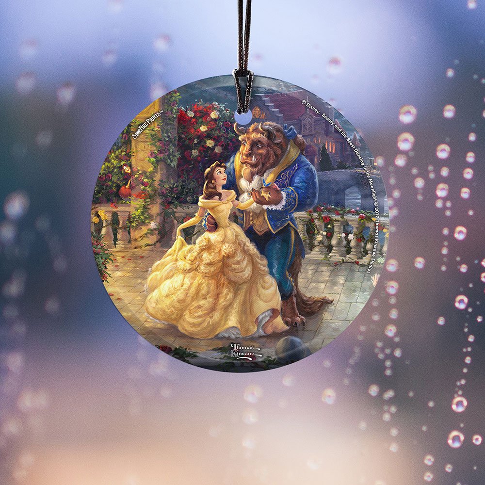 Amazon.com: Disney Thomas Kinkade Dancing Moonlight 3.5 in Glass