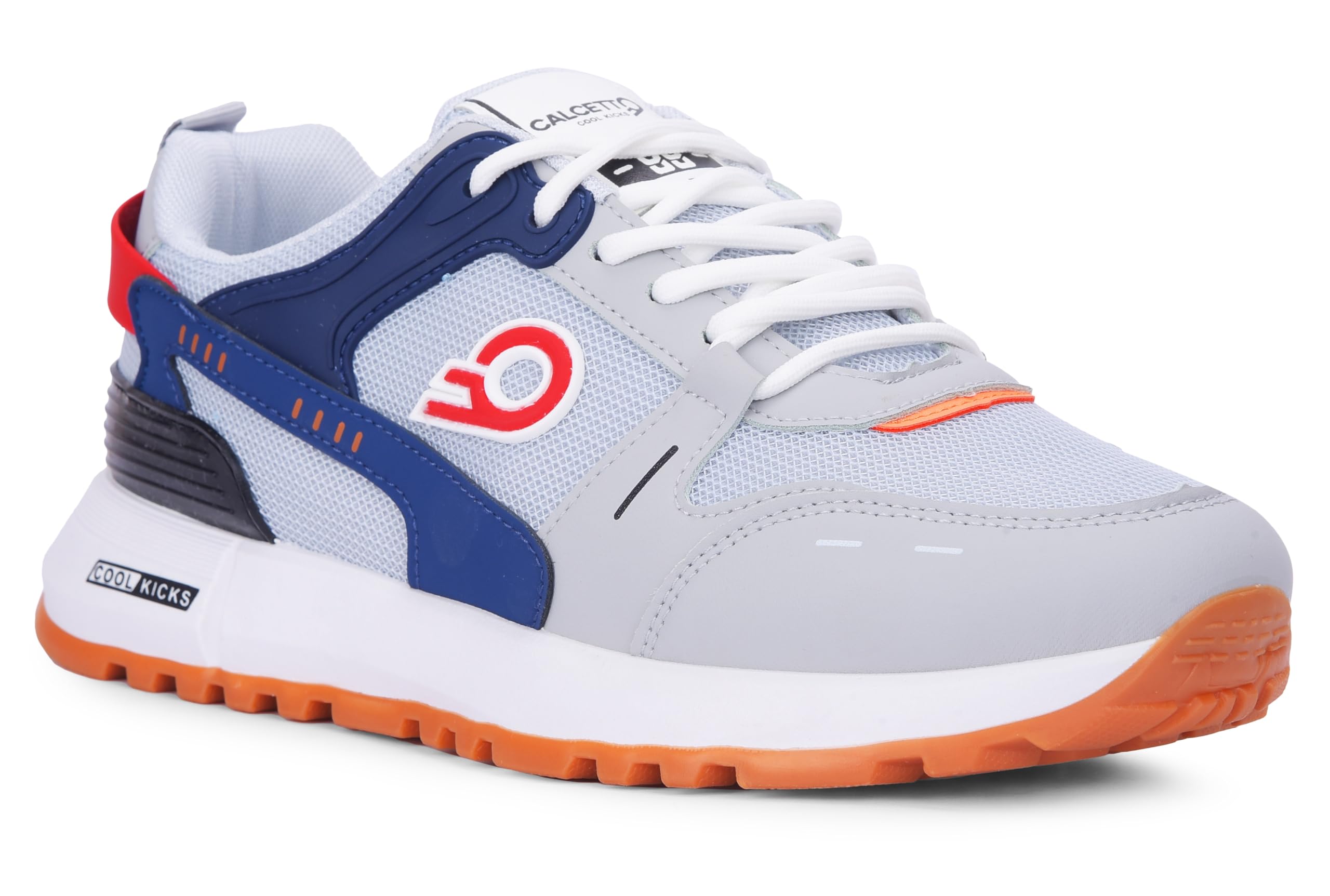 calcetto Lightweight Casual Mens Premium Trending Sneakers Shoes CLT-2020 Grey Navy Blue (B0CPV6N7JT) Amazon Price History, Amazon Price Tracker