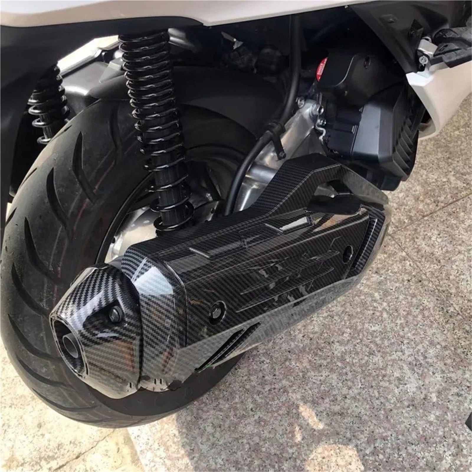 Motorcycle Tail Seat Pasuje do motocykla Honda PCX125 2021-2024 PCX 160 PCX 125 2023 2022 Osłona rury wydechowej Osłona ogona Rear Fairing Seat Cowl(Carbon set)