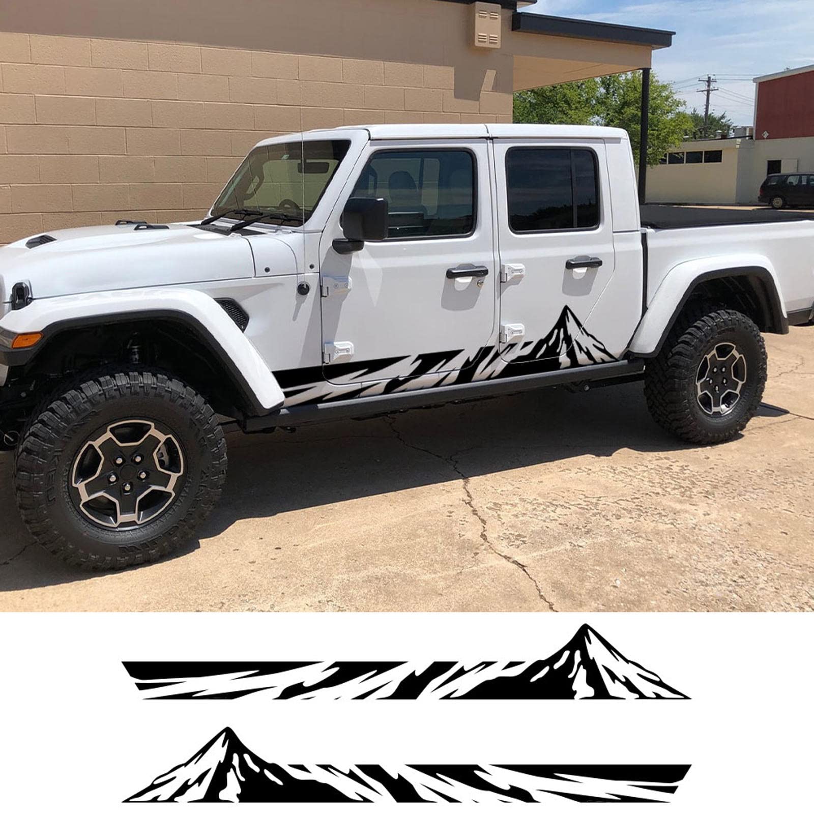 Naklejki samochodowe boczne drzwi Pickup, dla Jeep Gladiator JT ciężarówka grafika góry naklejki dekoracyjne samochód pokrywa winylowa Auto Tuning