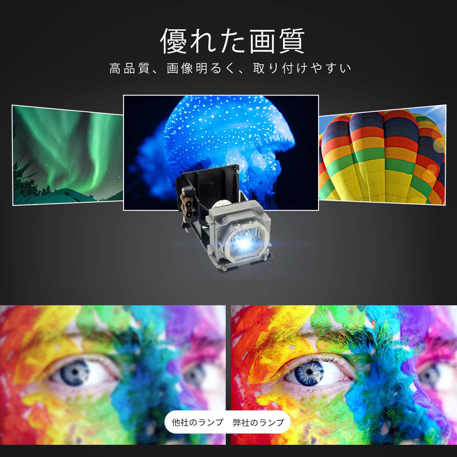 Amazon.co.jp: Allamp プロジェクター 交換用 ランプ VLT-HC5000LP