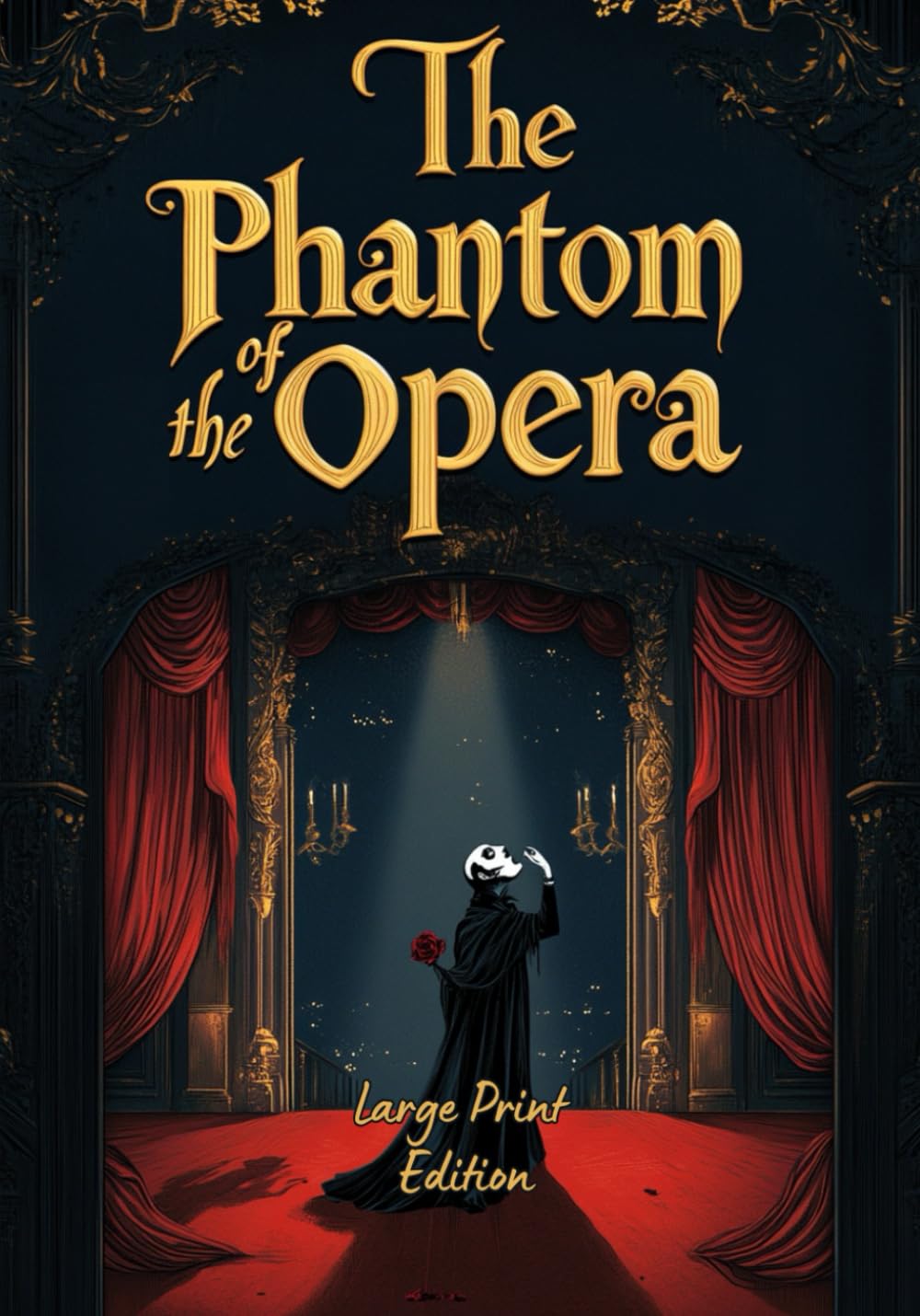 The Phantom of the Opera (Large Print Edition): A Gothic Romance of Mystery, Obsession, and Tragic Love Beneath the Paris Opera House