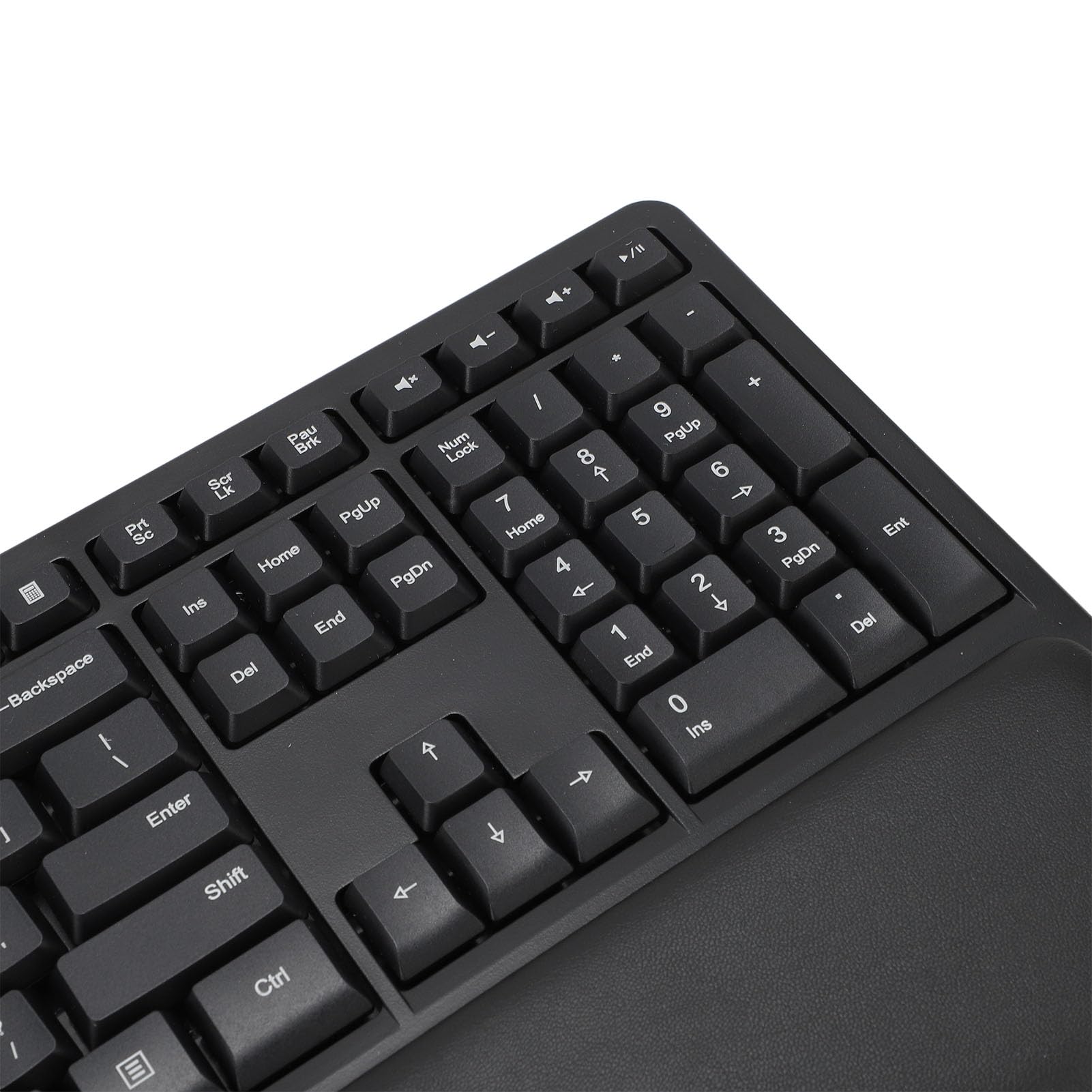Haofy Tastiera Cablata USB Comoda Ergonomica con Riposo Palmo e Design Diviso Digitazione Efficiente