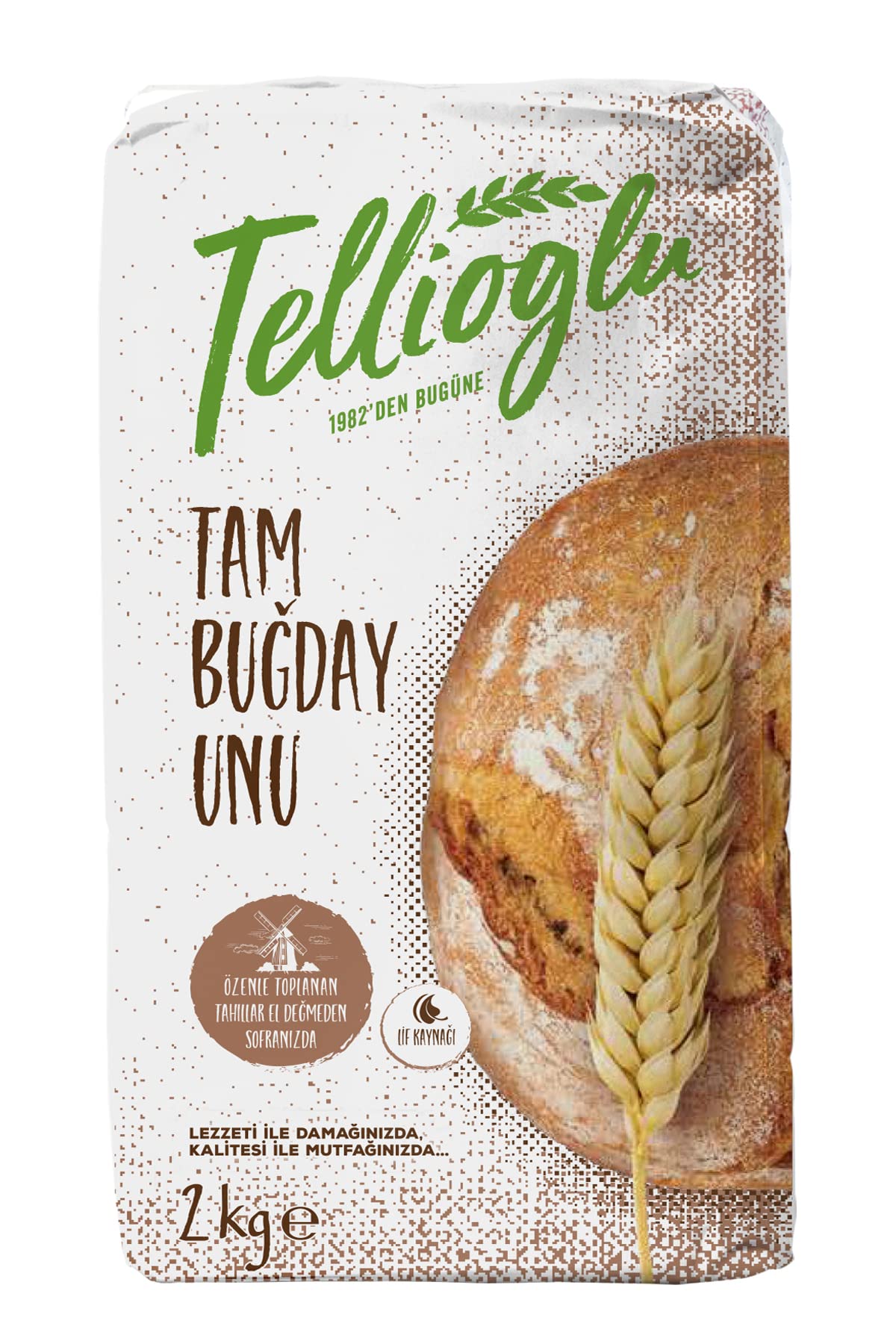Tellioğlu Tam Buğday Unu 2 Kg