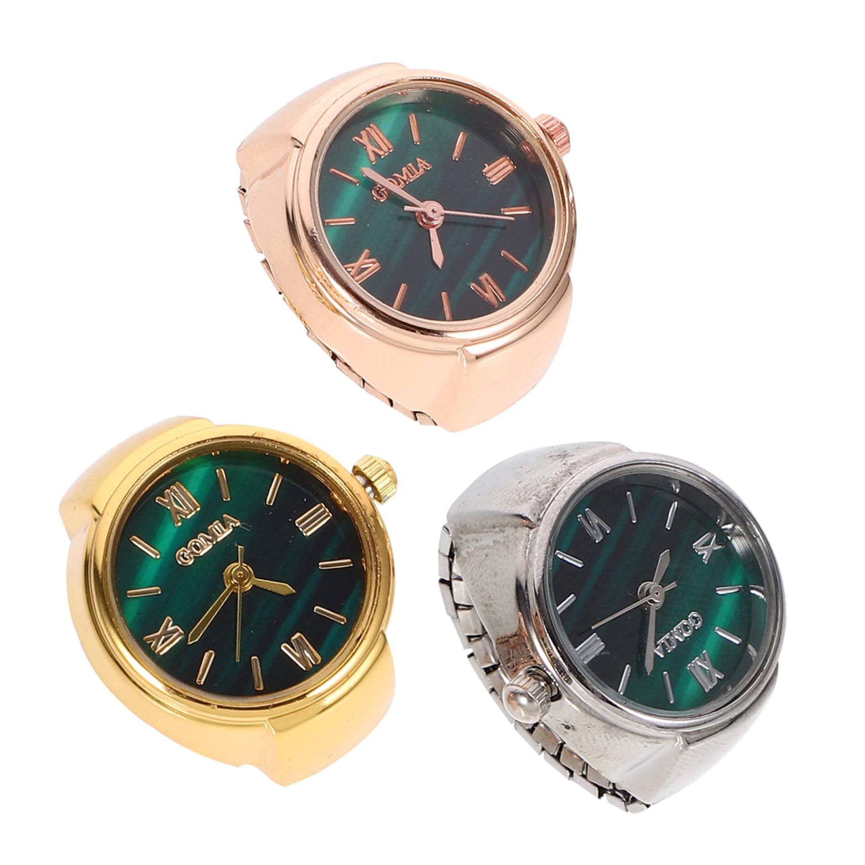 LIFKOME 3 Juegos De Relojes Elegantes con Diseño para Mujer Reloj Informal con Números Romanos 3 Unidades