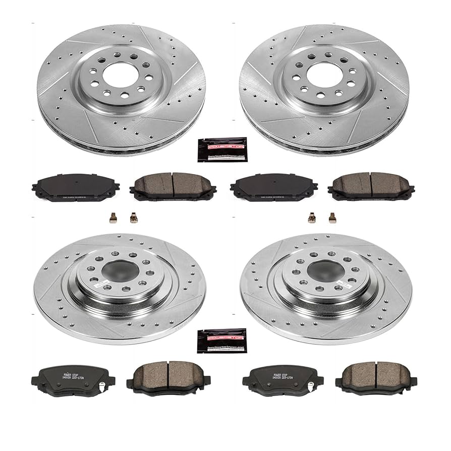 Amazon.com: Power Stop K7415 Front and Rear Z23 Carbon Fiber