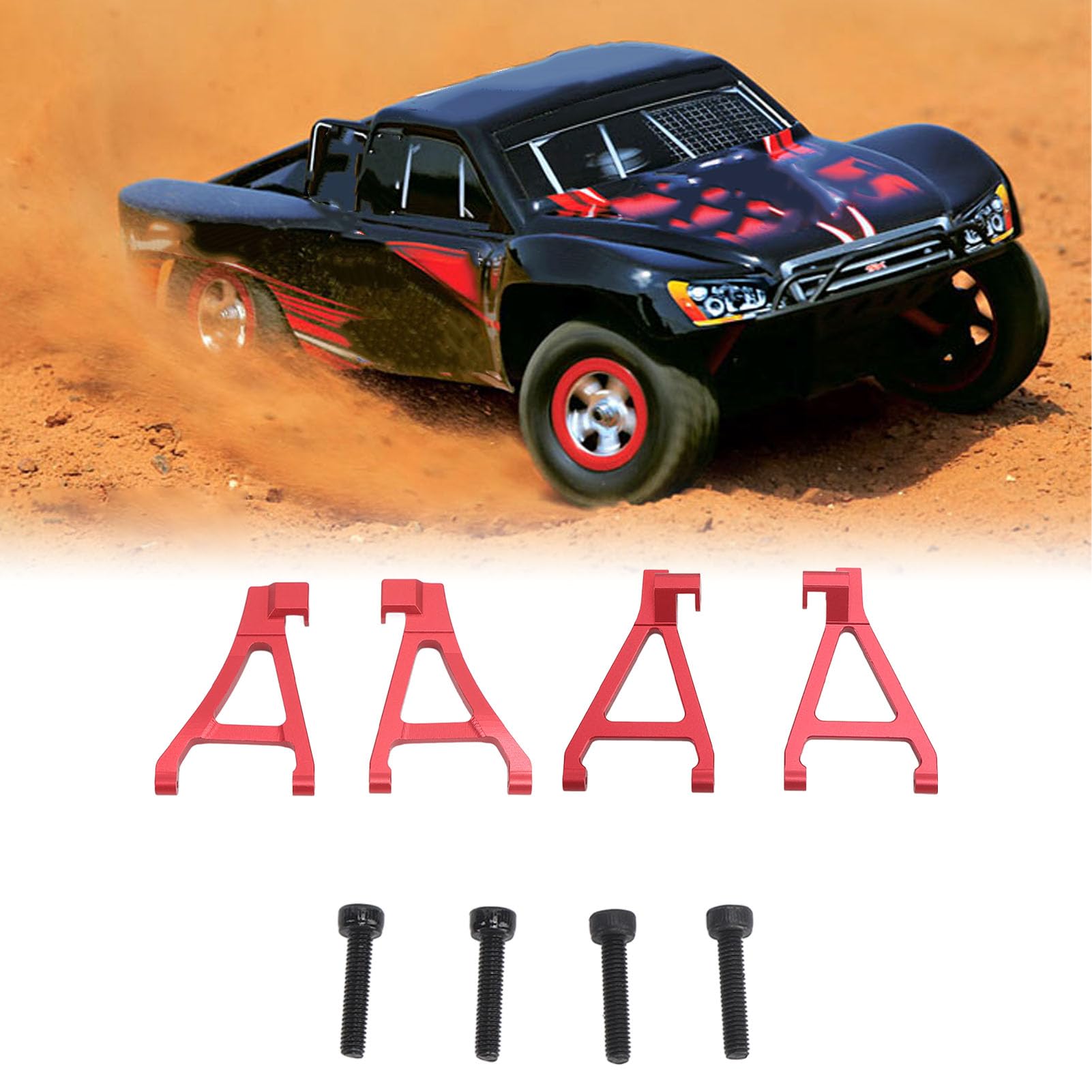 Amazon.co.jp: フロントサスペンションアームセット1/16フロント