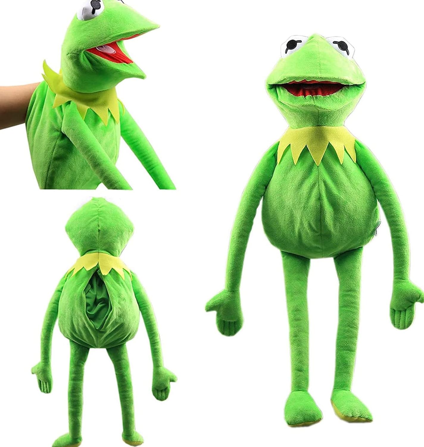 Puppet Kermit Ventriloquist Frog Hand Puppet, Kids Muppets Puppet Plush