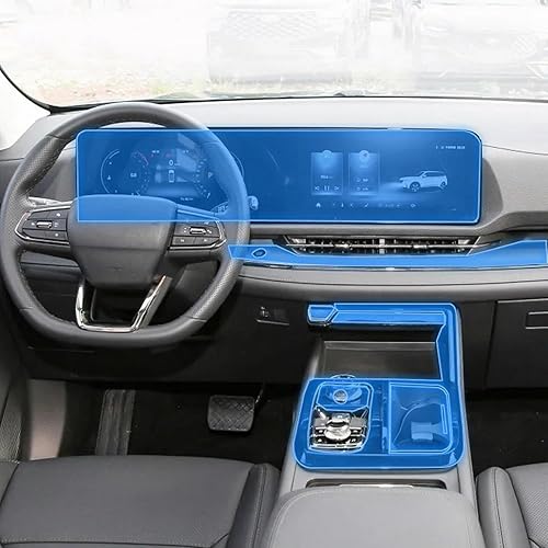 JCAKES Consola central para interior del automóvil, película protectora de TPU transparente, accesorios de película de reparación antiarañazos, para