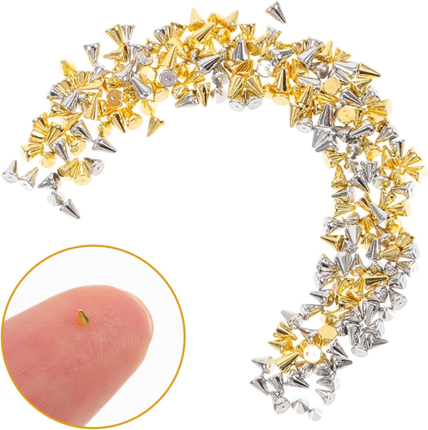 600pcs Nail Charms Decorative Ornaments for Nail Art for Women Easy Application Manicure Accessories
