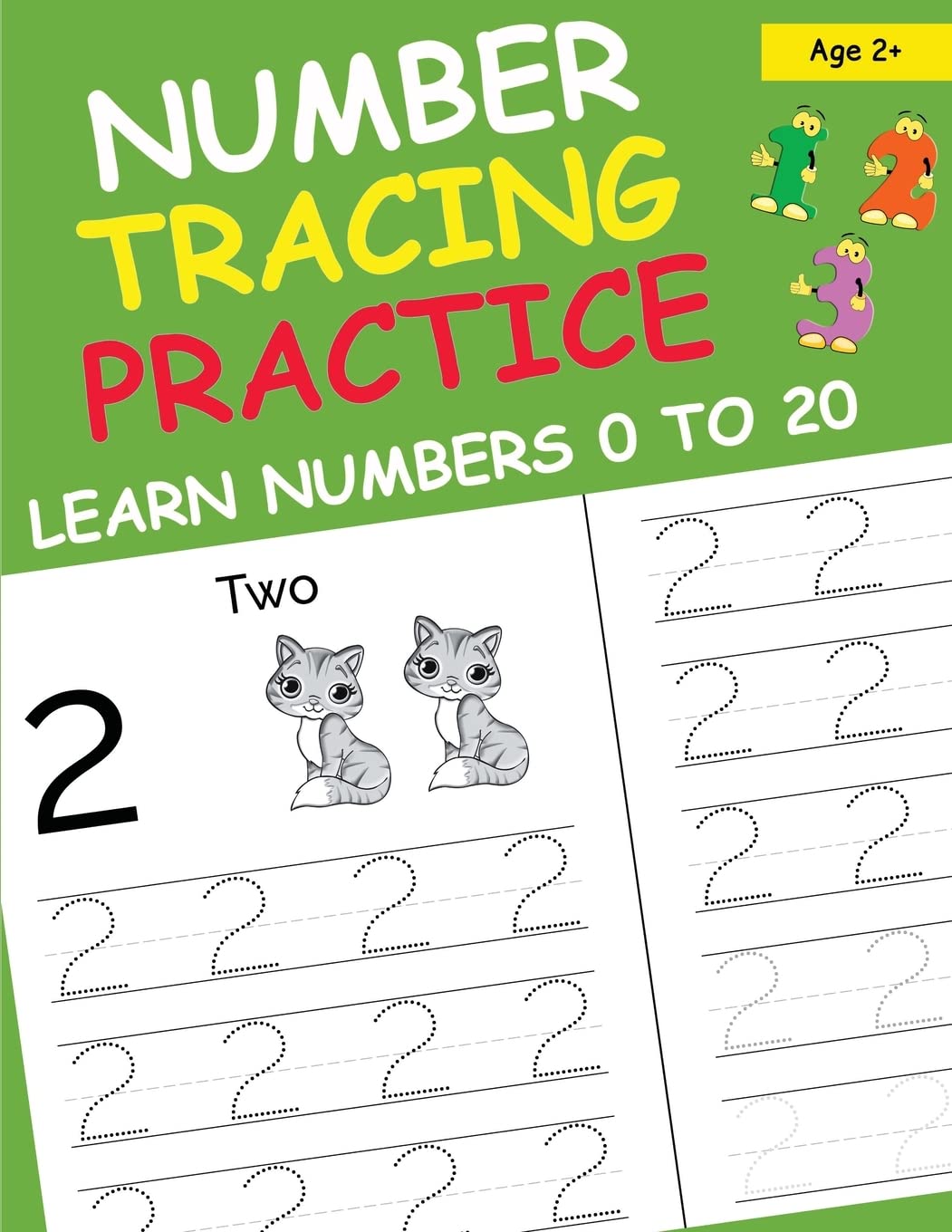 Number Tracing Practice Learn Numbers 0 to 20: Handwriting Practice and Pen Control Activity Book for Preschoolers and kindergarten