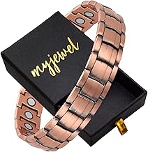 Myjewel Healing Copper Magnetic Bracelet for Men – Stylish Retro Red Copper Energy Jewelry for Health & Wellness (2MM)