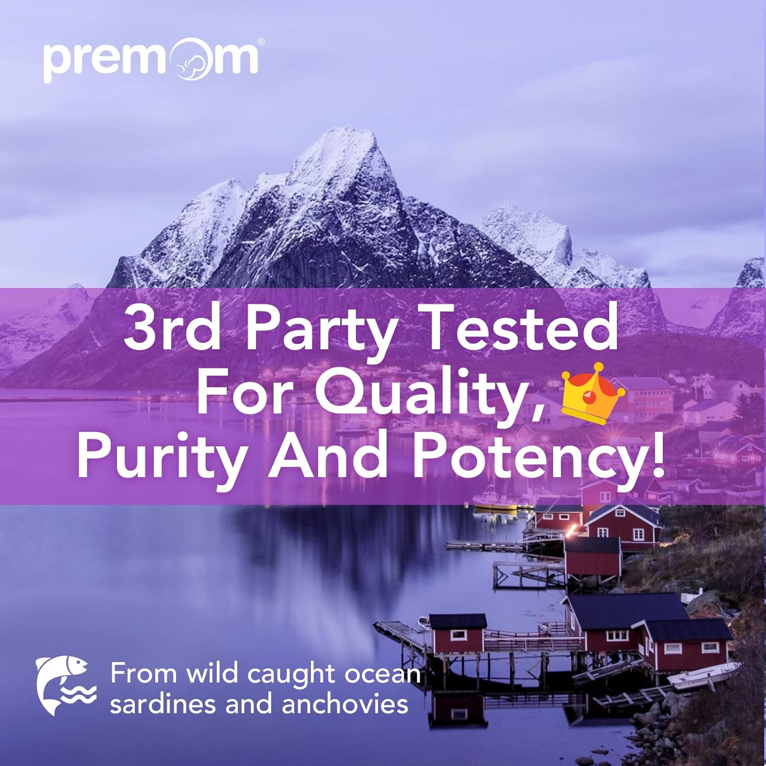 Premom Prenatal DHA Fish Oil: Triglyceride Omega 3 with 470mg DHA, 200mg EPA + 400 IU VIT D3 Supplement - Fertility Support for Women - Globally Sourced from Wild Caught Fish - Image 8