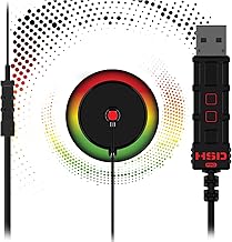 Hipshotdot Pro LED - Ayuda para Objetivos de TV, Color Rojo, Verde y Amarillo, Control de Brillo, para Accesorios de TV de Juegos, Compatible con Xbox, Playstation, Nintendo y PC, Funciona con Todos