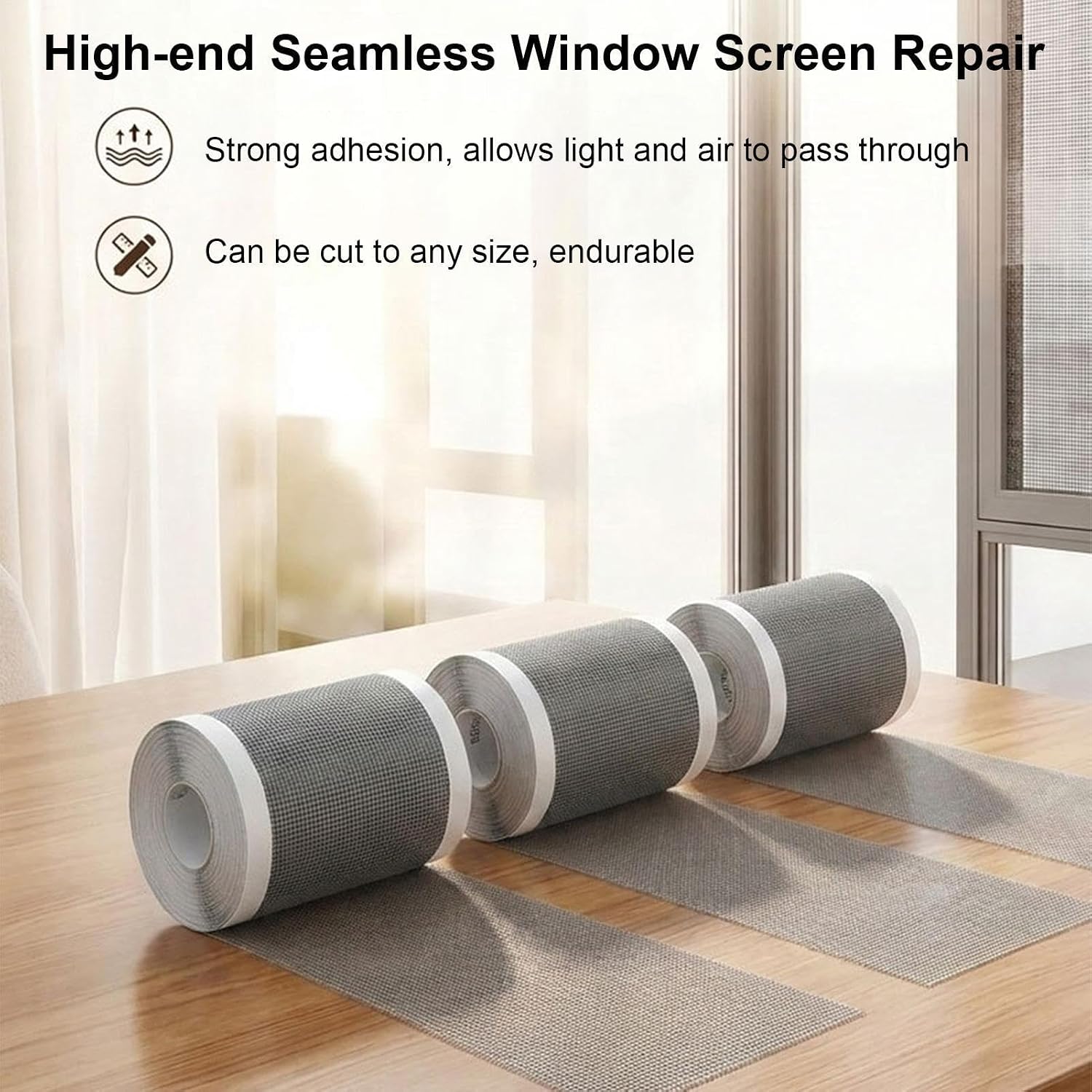 Screen Patch Repair Kit - Strong Adhesive PVC Waterproof | Screen Repair Tape Mesh Patch - for Bathroom Swimming Pool Tent Gazebos Dorm Room