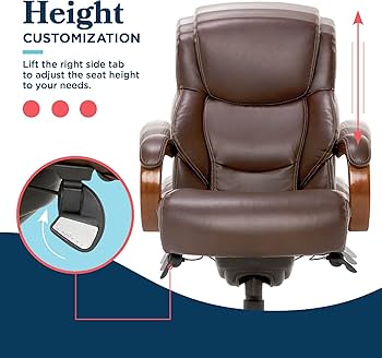 Amazon.com: La-Z-Boy Delano Big & Tall Executive Office Chair