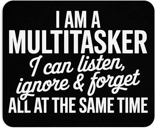 Miniatura 24 de Divertida alfombrilla de mouse con texto en inglés «Please Be Patient with Me I'm from the 1900's Retro 80s» Alfombrilla de mouse estilo retro de