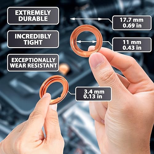 Vista 31 de Kit de juntas de servicio de arandela de trituración de tapón de drenaje de caja de transferencia y diferencial, repuesto para Toyota/Lexus