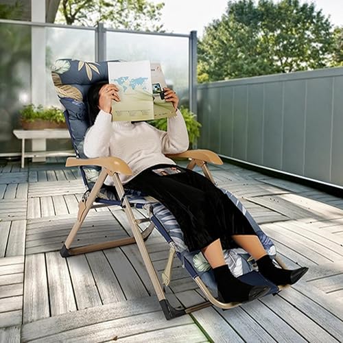 Miniatura 23 de iMounTEK Cojines para silla de descanso, cojín de tumbona, suave y largo para muebles de exterior, cojín para silla reclinable de gravedad cero