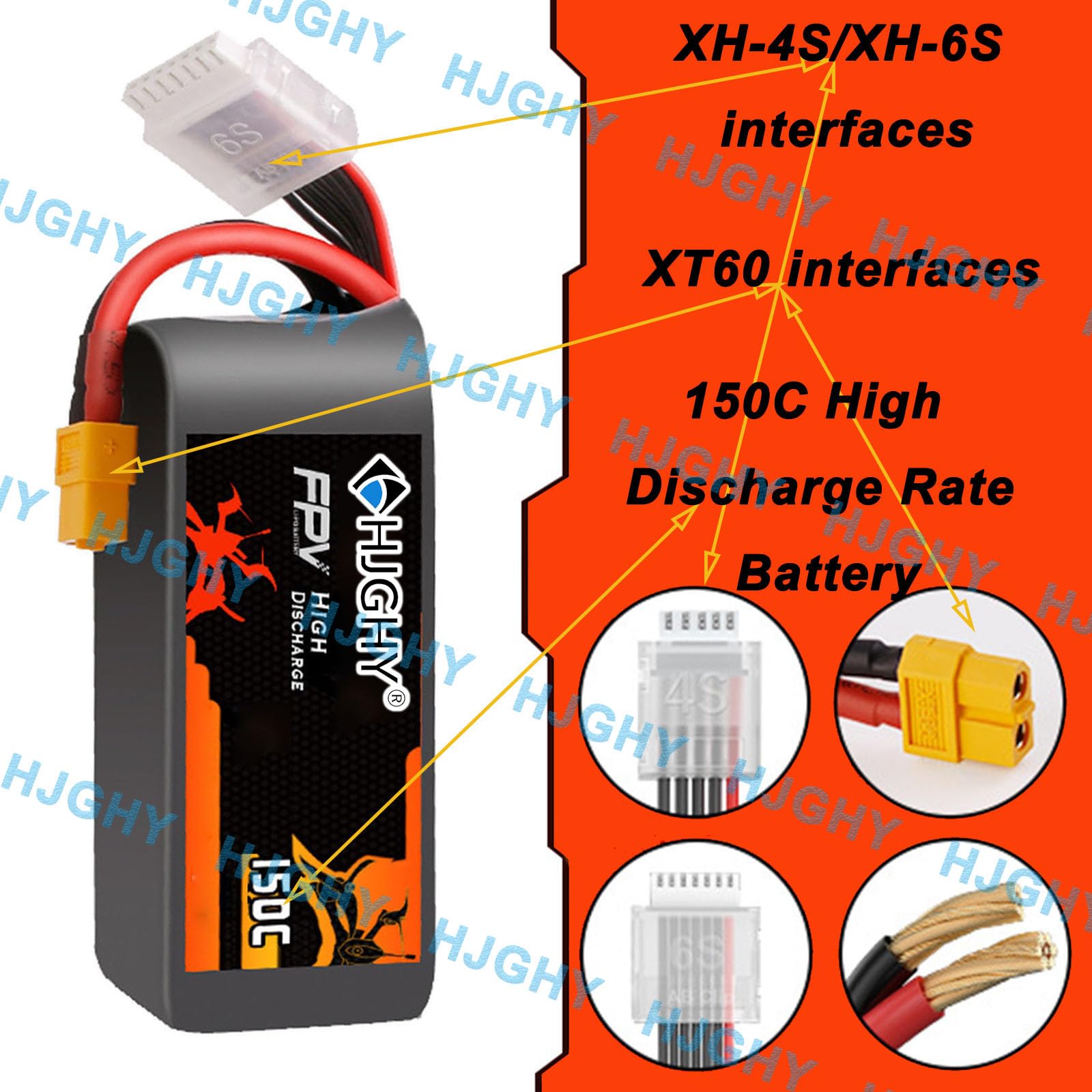 Batteria al Litio da 14,8 V 150 C per droni da Corsa | Batteria al litio per droni da 22,2V 1800 mAh 2000mAh 2200mAh e batteria ai polimeri di litio da 14,8V 4S per droni da corsa.