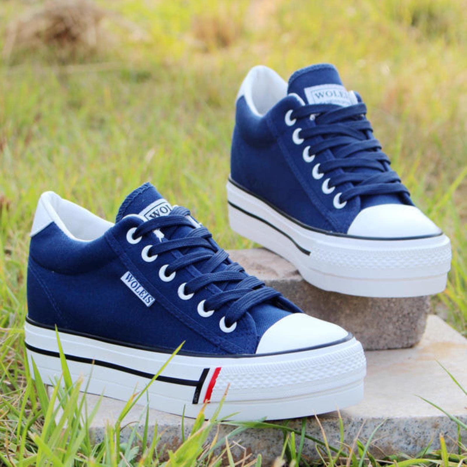 DSAI 2022 Primavera Donna Interna Allungamento Cuneo Scarpe Da Ginnastica Sneakers Da Donna Sneakers Casual Piattaforma