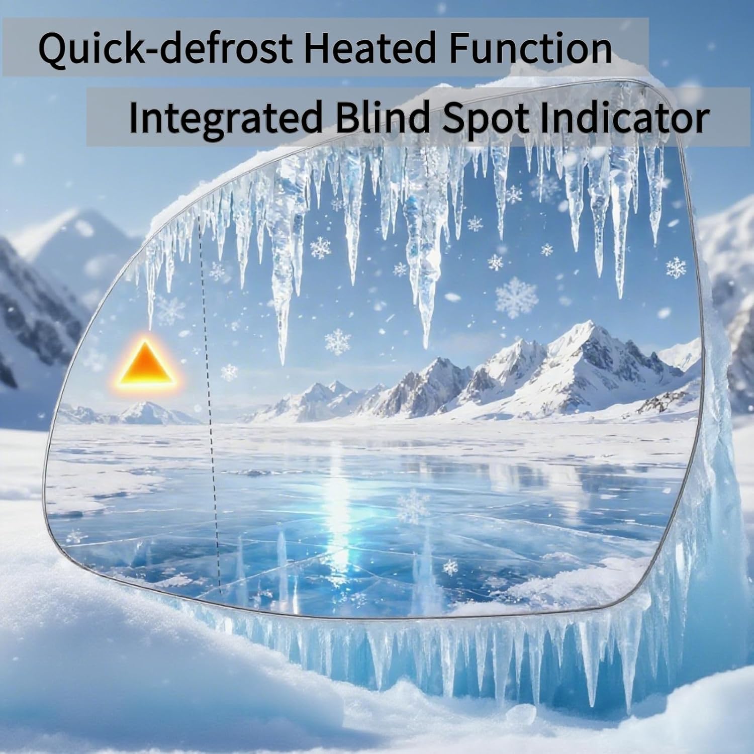 Compatible with 2018-2023 BMW X3 G01/G08/F97,X4 G02/F98, 2019-2023 BMW X5 G05, X6 G06,X7 G07 Driver Side Mirror Glass - Left Side Mirror Glass With Power Heated, Bind Spot Detection