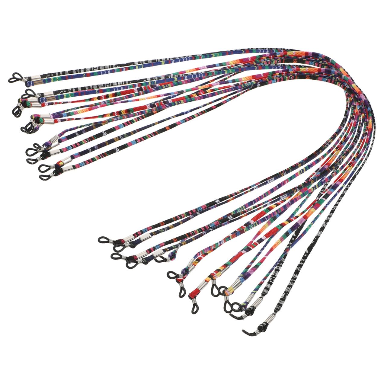 VALICLUD Brille Seil Brillenseil Zum Aufhängen Brillenketten Zum Aufhängen Anti-verlorener Brillenbügel Brillenband Glashaltekette Hängende Kette Polyester Baumwolle 14pcs*6