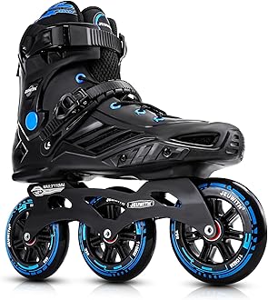 Inline Speed Racing Skates, High Performance Outdoor Roller Skates Blades for Men and Women, JEUWITH 3-Wheel Fitness Inline Skates for Adult and Youth