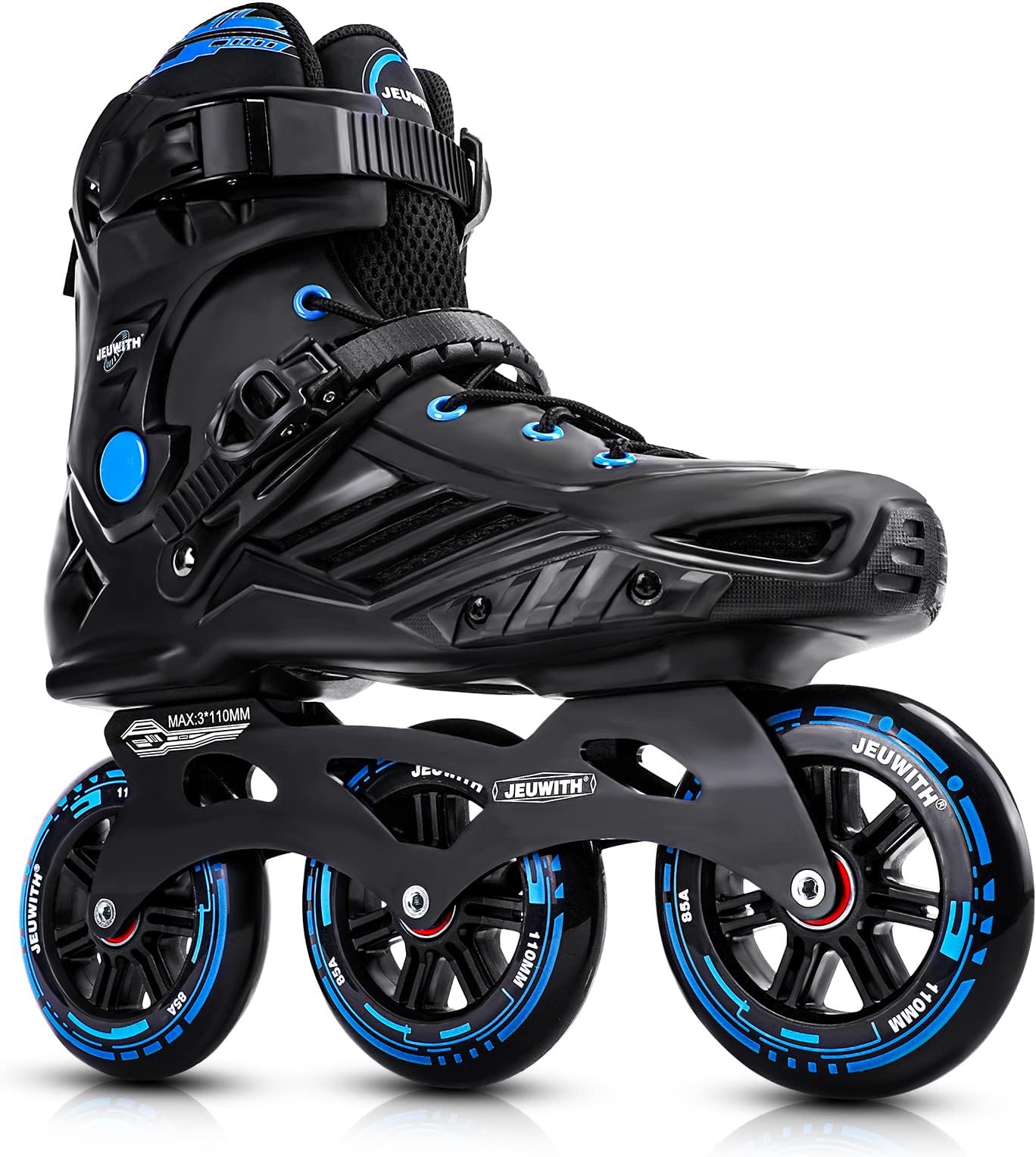 Inline Skates for Men Women, 3 Wheel Roller Skates Blades for Male Female, High Performance Fitness Inline Speed Racing Skates for Adult and Unisex