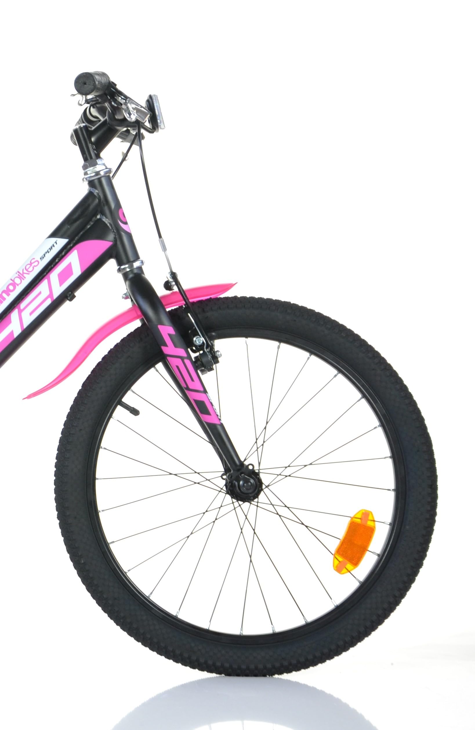 Dino Bikes Bicicletta Bambina 20 pollici nero e rosa