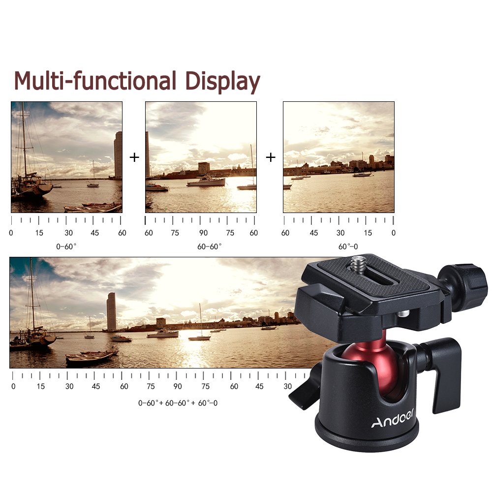 Andoer Mini Palmare Treppiede Da Viaggio Con Testa Della Sfera Per Canon Nikon Sony Dslr Mirrorless Videocamera Mini Treppiede Fotocamera Per Gopro Per Iphone Samsung Huawei Smartphone