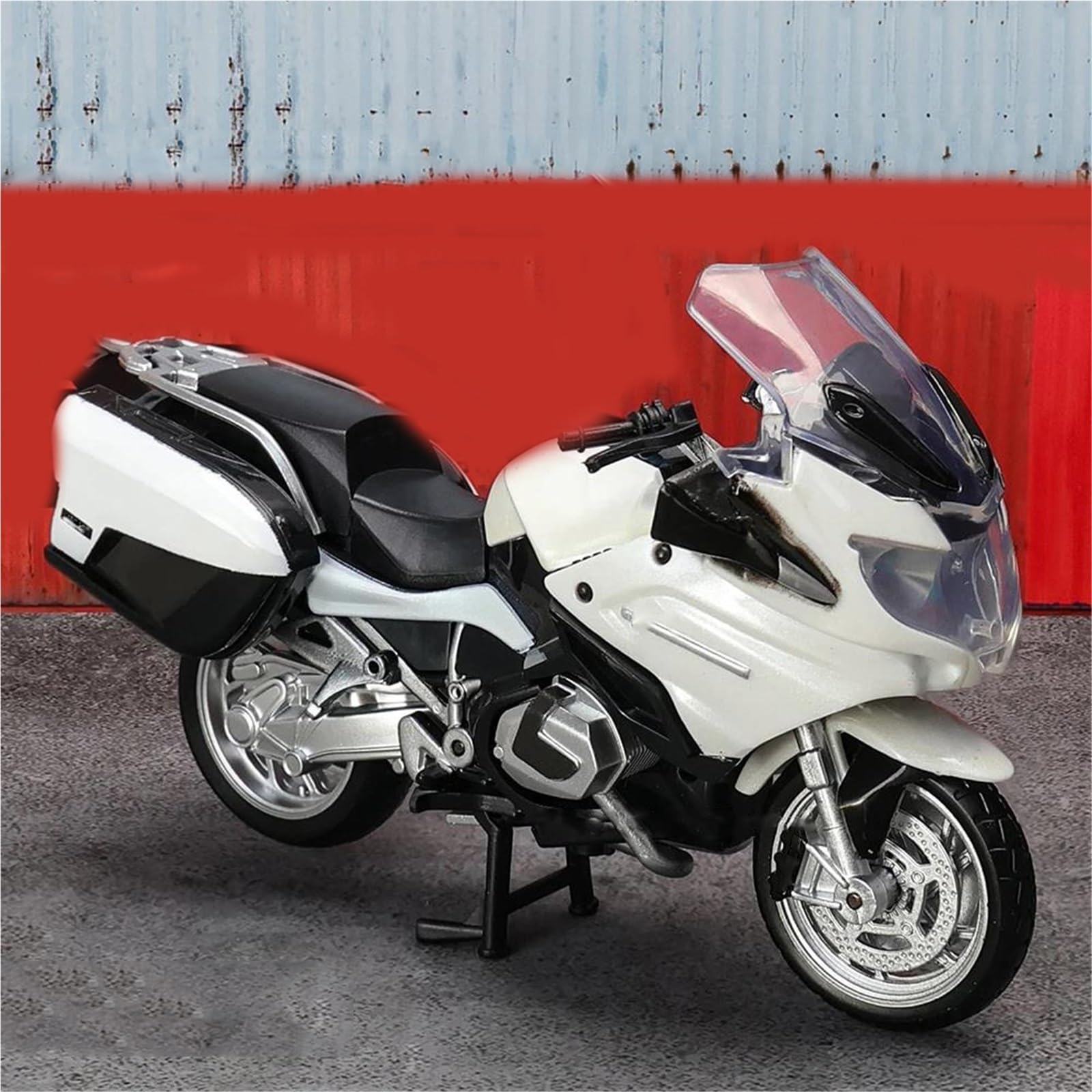 Modèle réduit de Moto Collection De Maquettes Motos 1/18 pour BMW R1250 RT Maquette en Alliage Cadeau d'anniversaire(White)