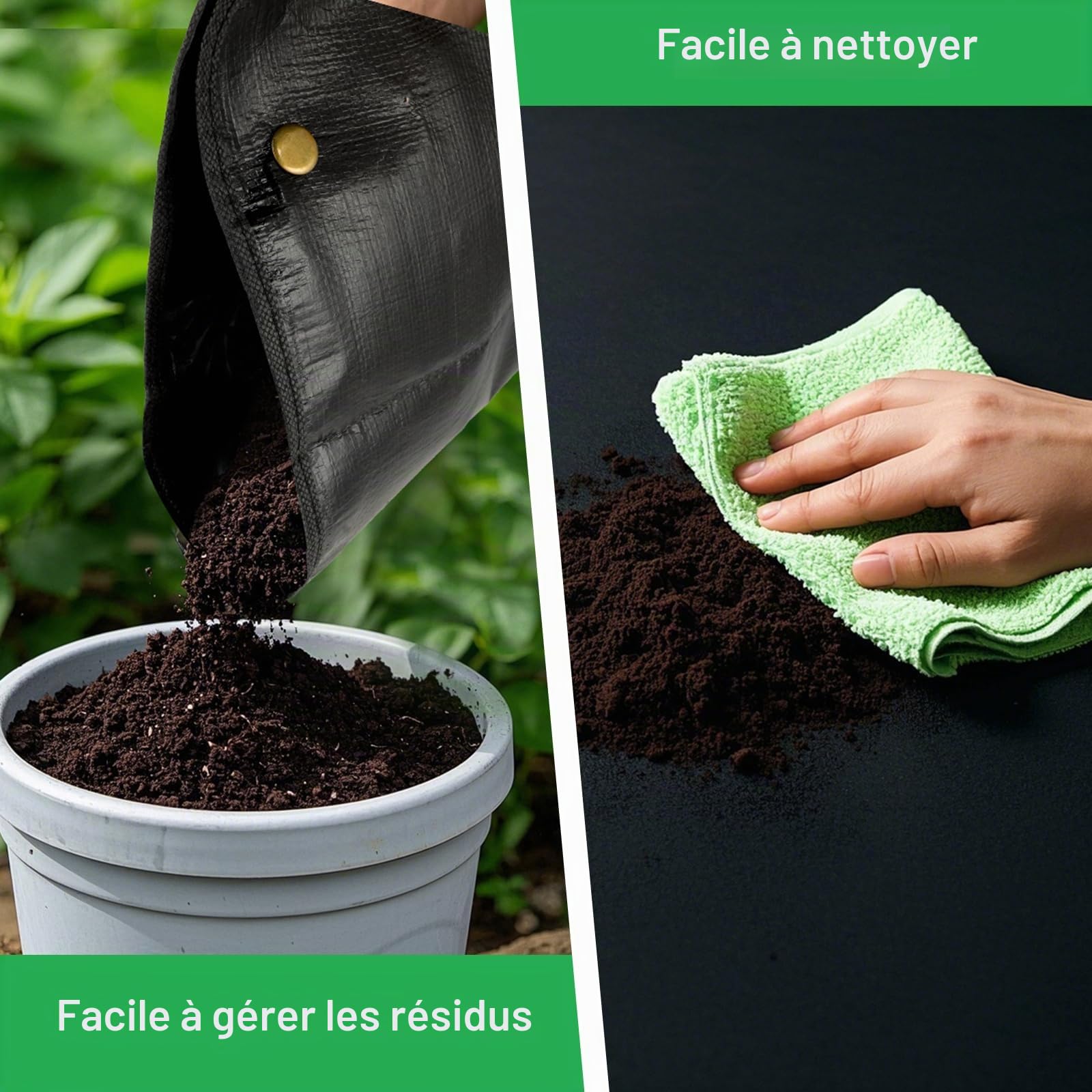 Outils Jardinage Outils de Jardinage Tapis de Rempotage 16 Pièces avec Tapis de Rempotage Pliable Outils Succulentes Idéal et Plantes d'Intérieur