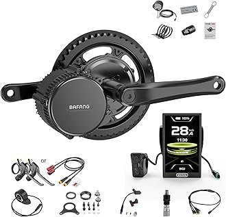 BAFANG 750W Mid Drive Kit,Mid Drive Ebike Conversion Kit Brushless Upgraded BAFANG Motor with DPC010 Digital Display and 44T Chainring for Commuter Bike,Recumbent Trike,Mountain Bike,Cargo Bike