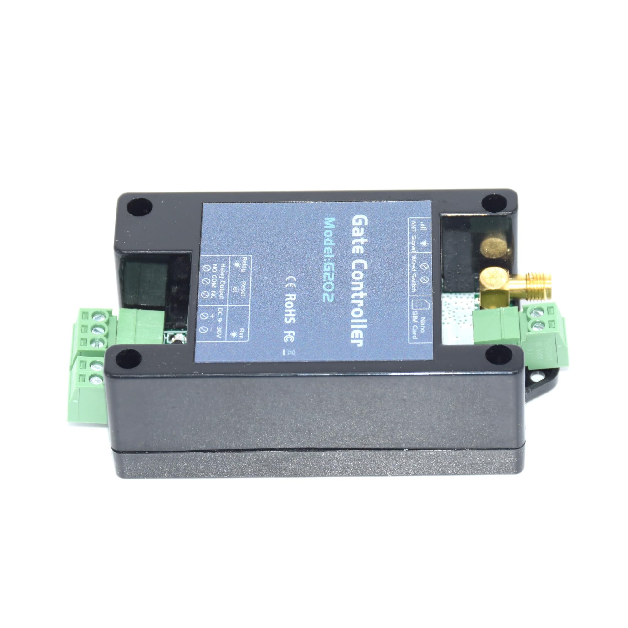 Kit Cancello Automatico, Interruttore a relè singolo con telecomando SMS apriporta 4G for apriporta scorrevole for garage a battente(4G with adapter)