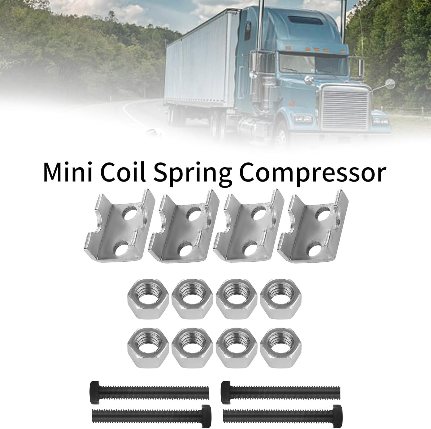 2Pcs Coil Spring 2 Way Adjustable Spacer Carbon Steel Shocks Adjuster Tool Handheld Disassembly Strut Coil Compressor