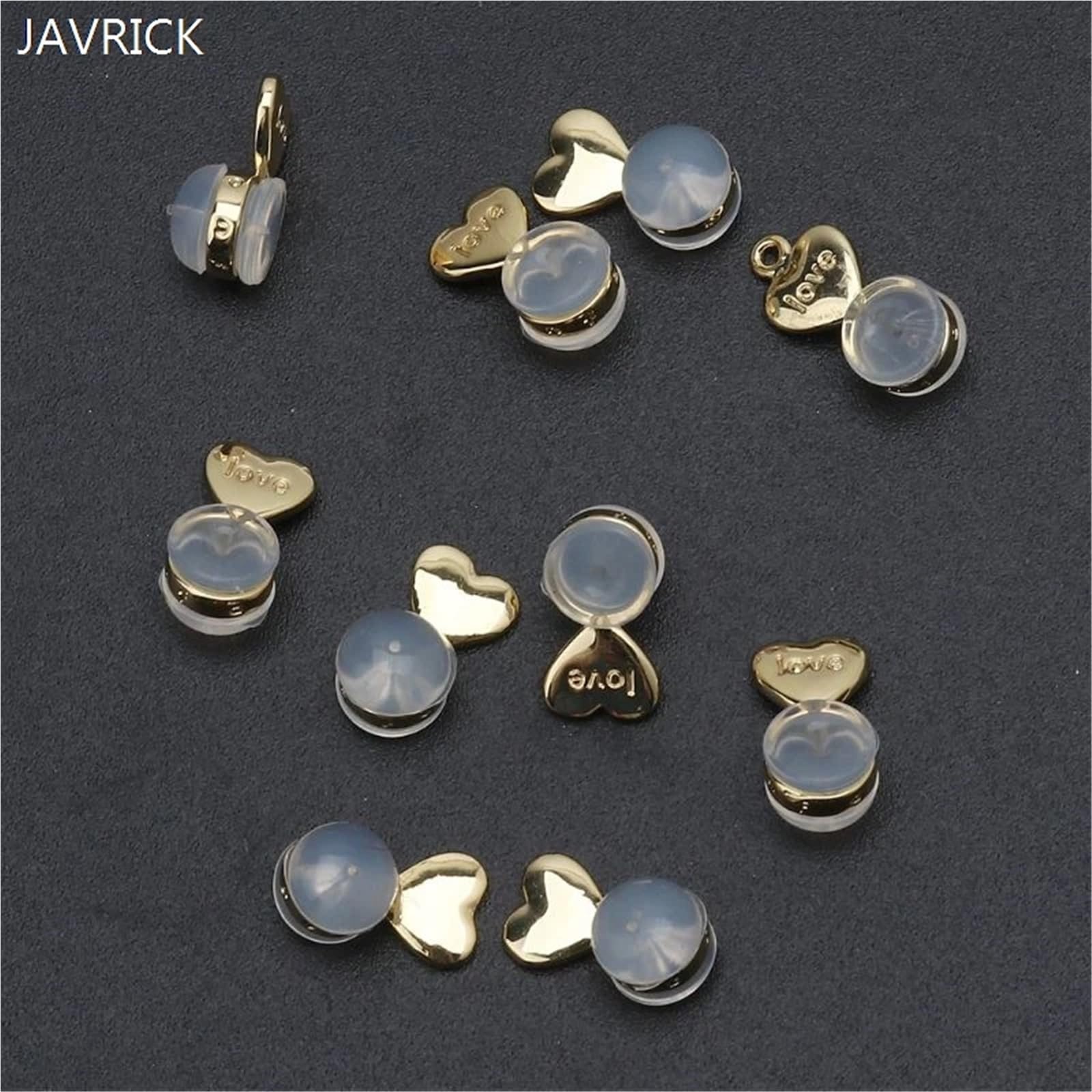 Lot de 100 fermoirs réglables pour boucles d'oreilles