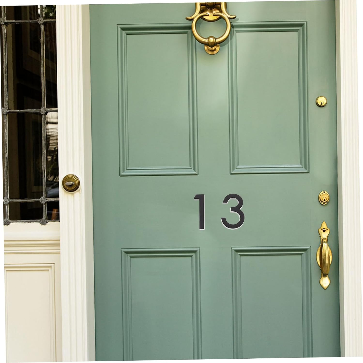 OSALADI 10pcs House Number Sign Decorative Adhesive Wall Numbers for Home Address Easy to Install for Doors and Mailboxes
