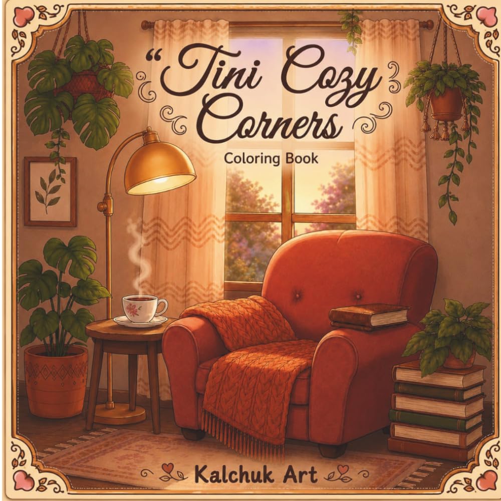 Tini Cozy Corners Coloring Book