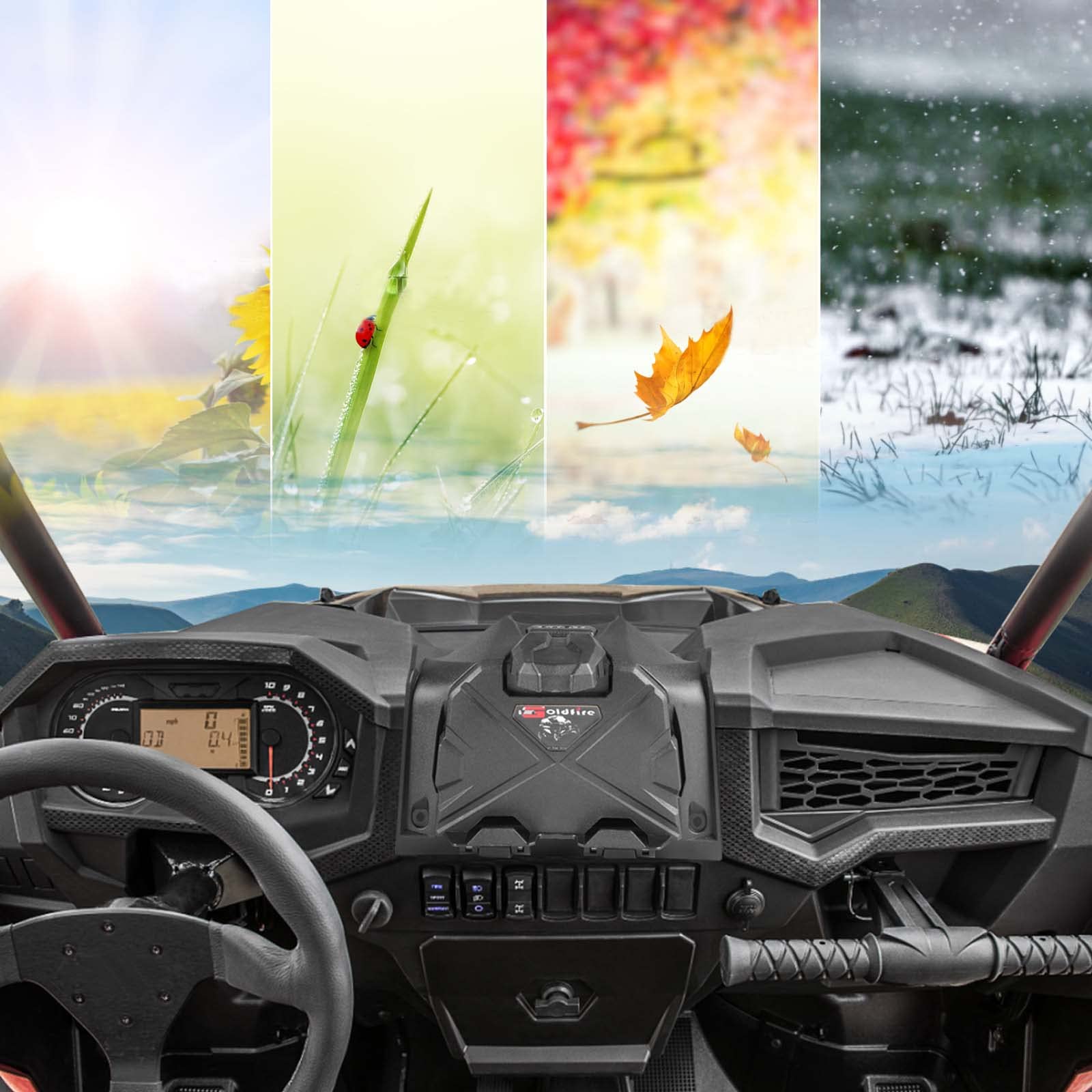 UTV Dispositivo Elettronico Tablet Telefono Holder per 2019-2023 Polaris RZR XP 1000 Accessori Scatola di Immagazzinaggio Organizer Vassoio
