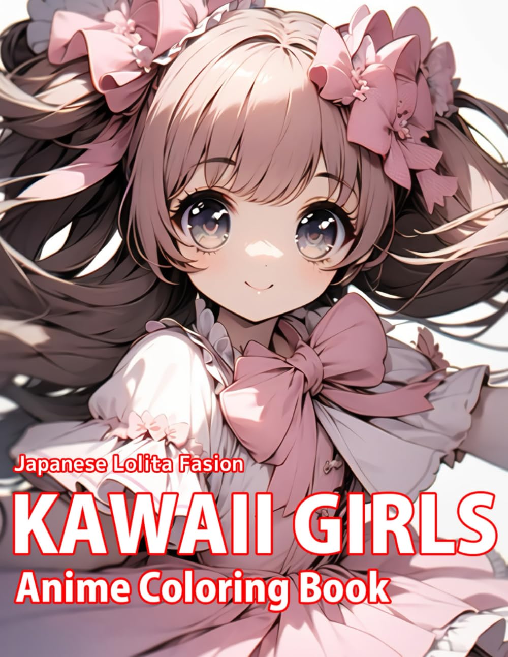 Japanese Lolita Fasion, KAWAII GIRLS: Anime Coloring Book