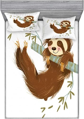 Miniatura 157 de Ambesonne Juego de sábanas bajeras y fundas de almohada, dibujos de aviones antiguos, vuelos clásicos con fechas, estilo vintage, diseño nostálgico,