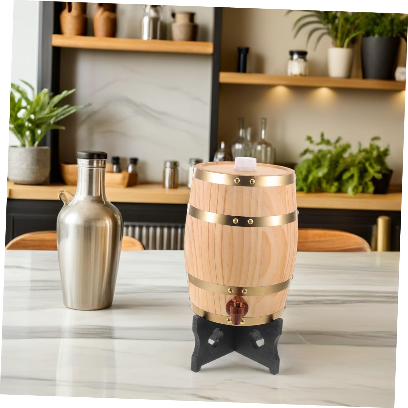 Sosoport Barile in Rovere per Vino e Birra Botte in Legno Naturale per Fermentazione e Conservazione capacità per Uso Domestico e Artigianale